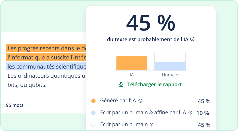 Lancer une analyse du Détecteur IA