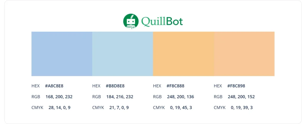 QuillBot free color palette generator example 1