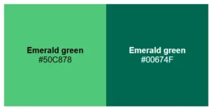 Emerald green color code
