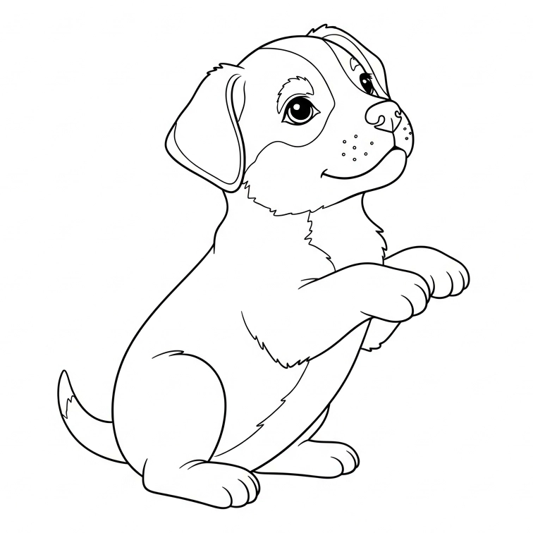 Ausmalbilder Hunde