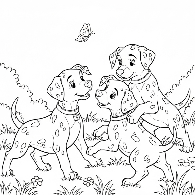 Ausmalbilder Hunde