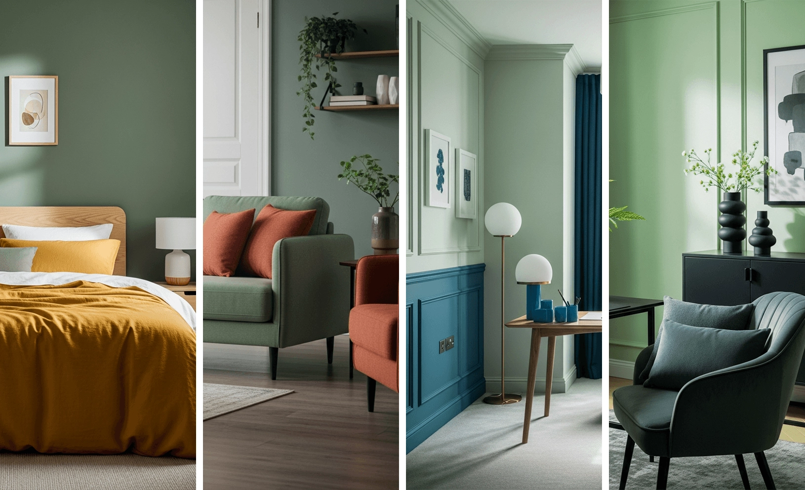 Salbei und Akzentfarben