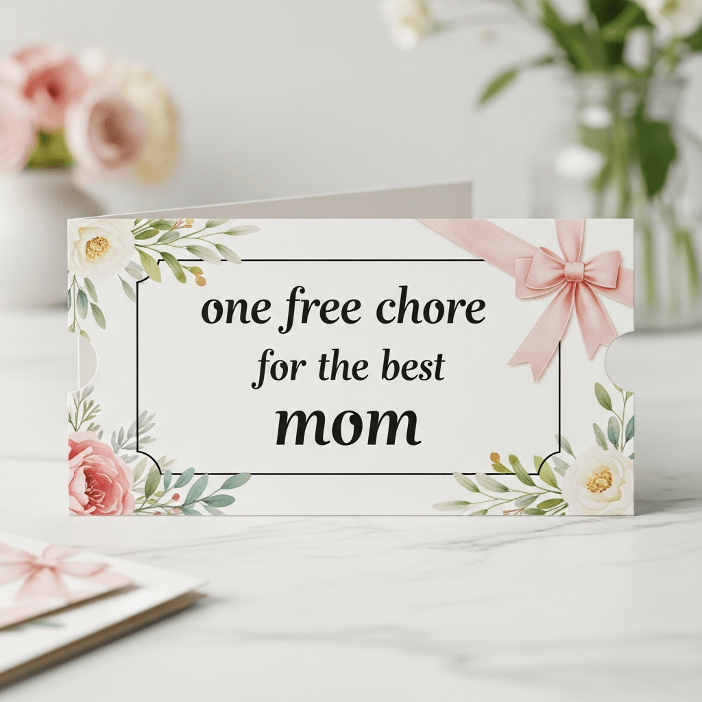 a free chore coupon for mother's day