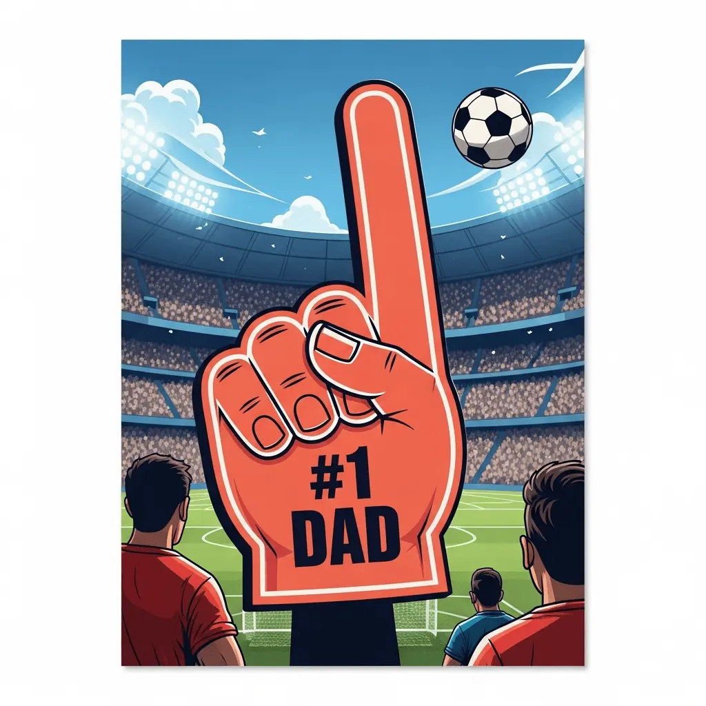 sports themed card for father's day