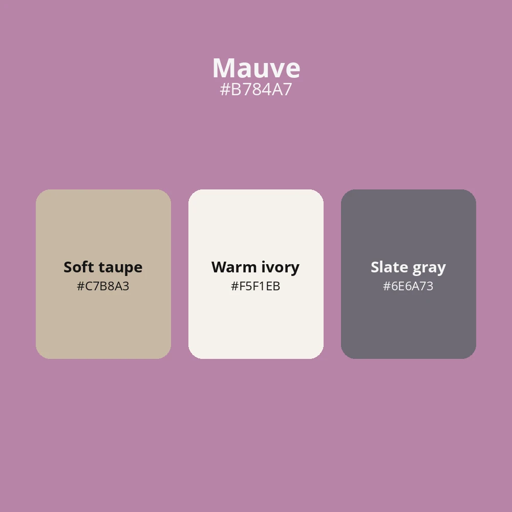 Mauve color palette 1