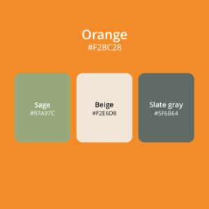 Orange color palette 4
