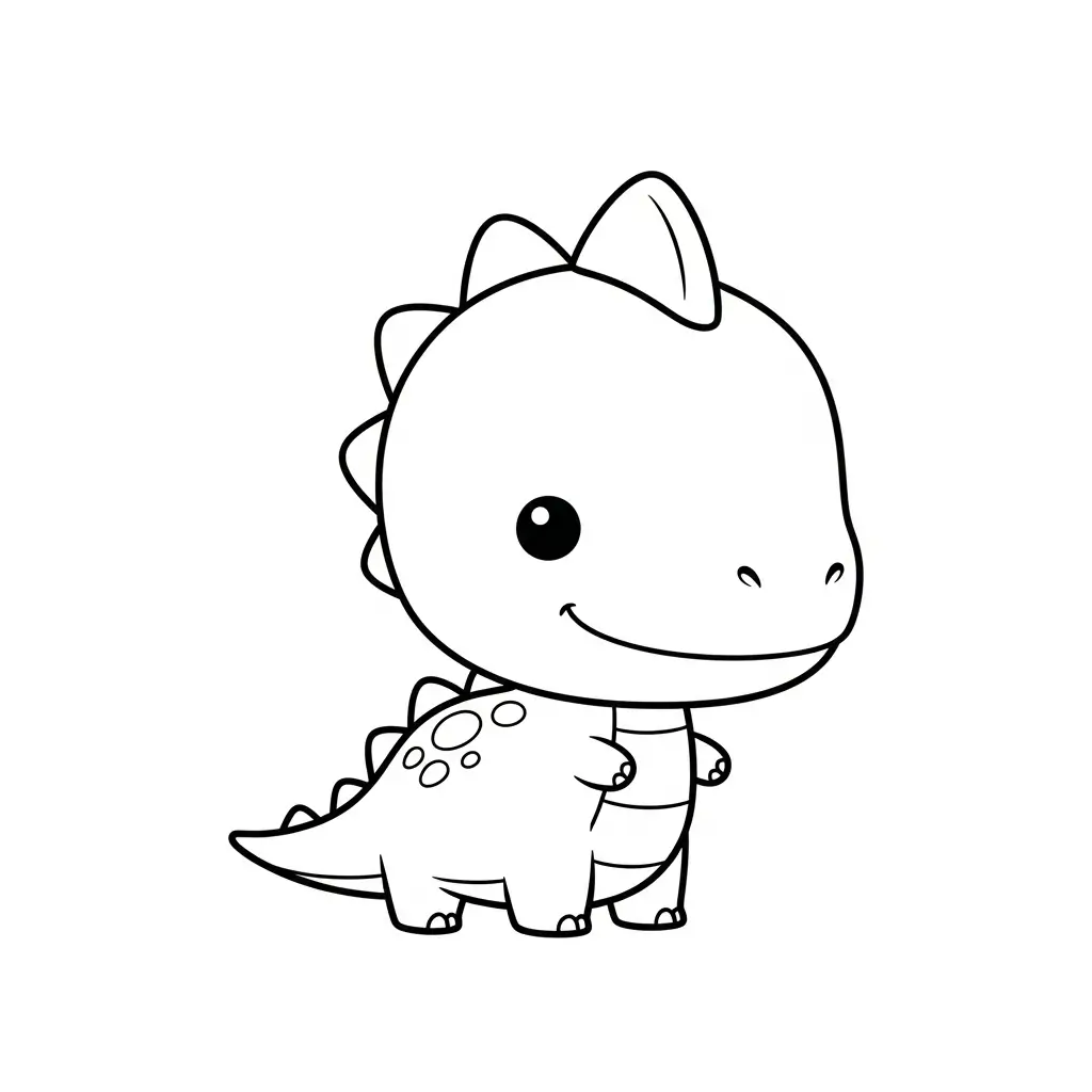 coloriage dinosaure dessin enfant