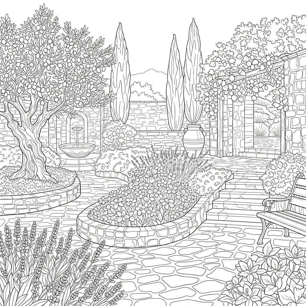 coloriage été adulte