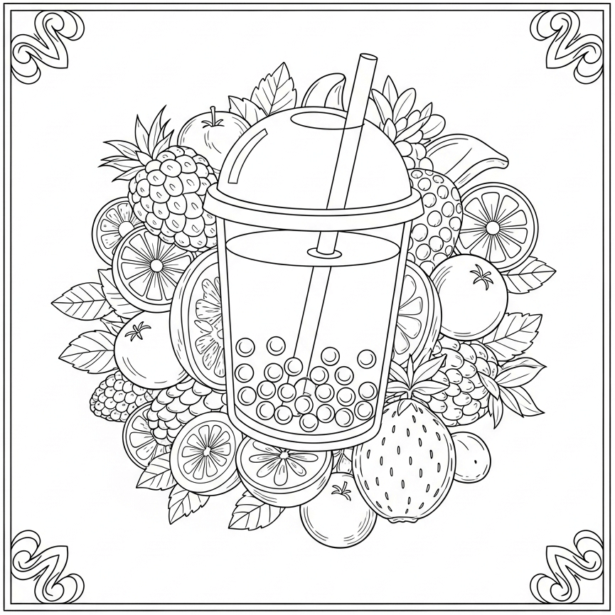 Bubble Tea Mandala